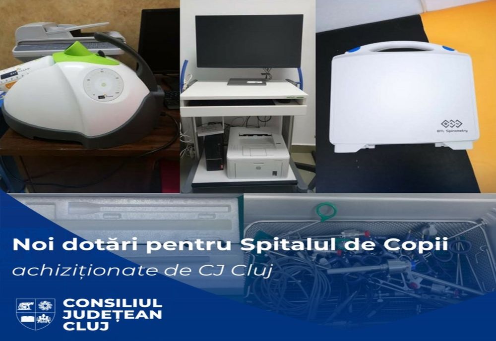 Noi dotări medicale de ultimă generație achiziționate de Consiliul Județean pentru Spitalul de Copii