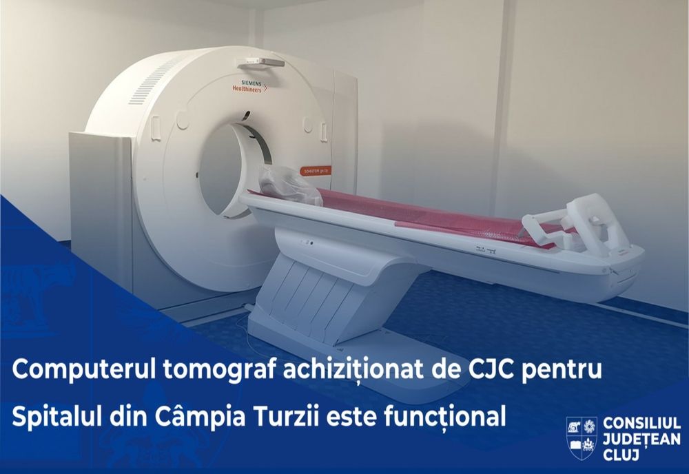 Computer tomograf ultramodern funcțional la Spitalul din Câmpia Turzii 