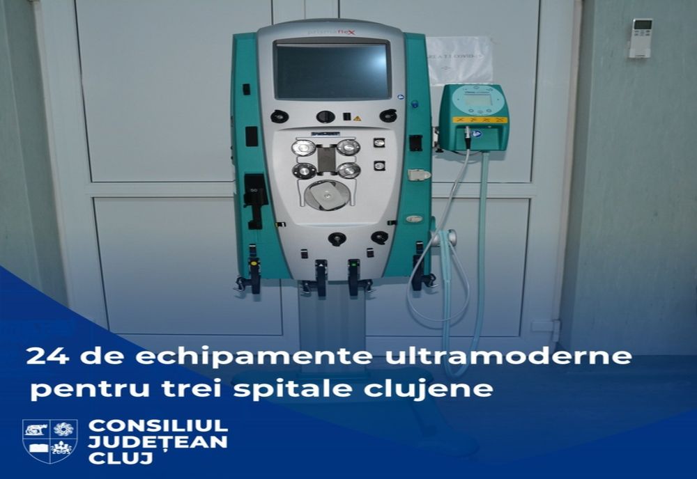 Trei spitale clujene au fost dotate cu peste 20 de noi echipamente medicale ultramoderne   