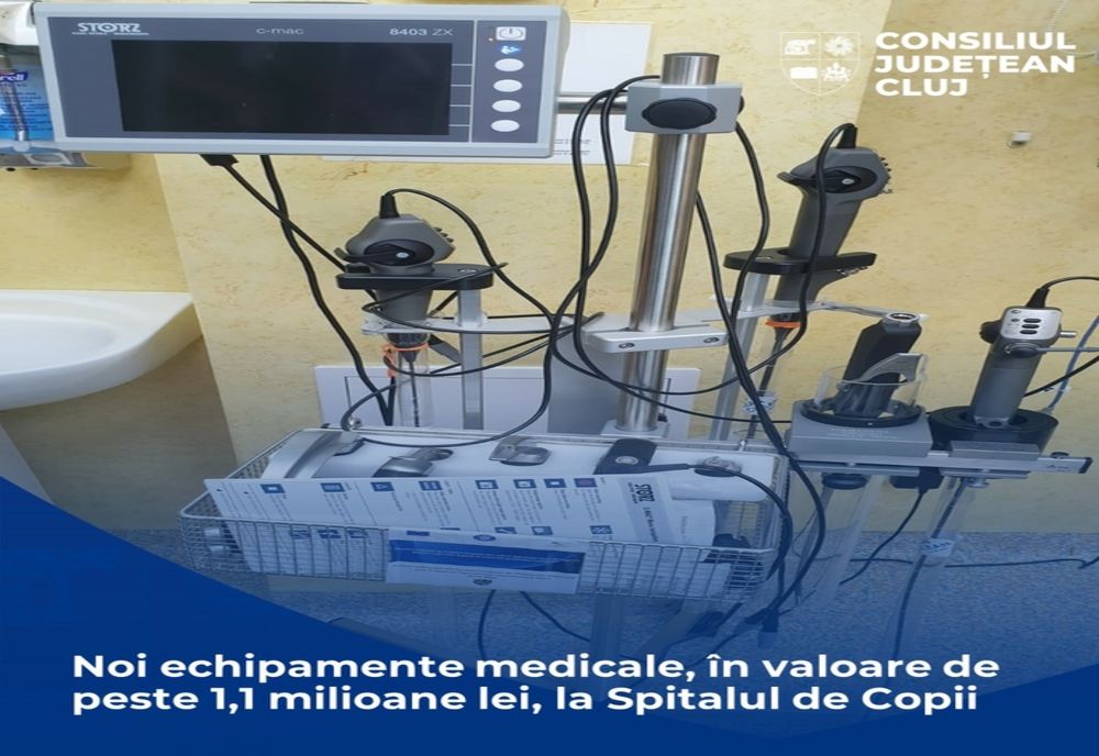 Noi echipamente medicale, în valoare de peste 1,1 milioane de lei, la Spitalul de Copii Cluj