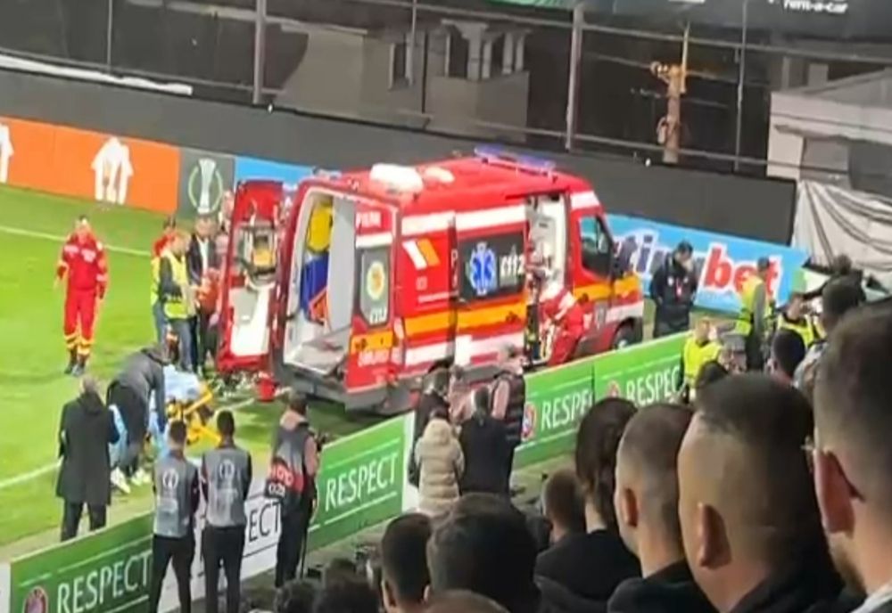 Suporter al echipei CFR Cluj resuscitat în timpul meciului! Jocul a fost oprit (VIDEO/FOTO)
