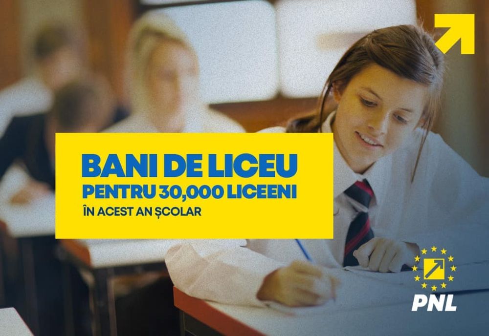 Bani de liceu 2022-2023. Aproape 21.000 de liceeni primesc bani lunar