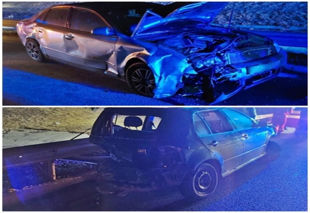 Accident pe Autostrada A10! O femeie, grav rănită, și un bărbat, transportați la spital