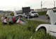 FOTO | Accident în Apahida! Două maşini au "zburat" în şanţ