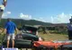 FOTO | Accident în Iclod! Tată şi fiică, la un pas de moarte după ce un cauciuc de la maşină a explodat
