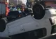 Maşină răsturnată pe strada Traian Vuia din Cluj-Napoca