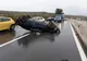 FOTO | Accident în apropiere de Vâlcele! Un şofer s-a răsturnat cu maşina 