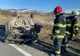 FOTO | Patru victime după ce o maşină s-a răsturnat pe şosea, în apropiere de Vâlcele