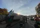 Accident pe Calea Turzii din Cluj-Napoca! Un camion a ieşit de pe drum şi a rupt o ţeavă de gaz (FOTO)