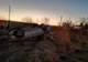 Accident la ieşire din Șaula! Una dintre maşini s-a răsturnat pe câmp (FOTO)