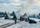Cabană cuprinsă de incendiu în Copcea! Au intervenit pompierii, dar şi 20 de localnici (FOTO)