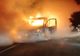 Autoutilitară încărcată cu aparate electrice distrusă de incendiu (FOTO)
