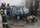 Maşină distrusă de un incendiu pe strada Veseliei din Cluj-Napoca (FOTO)